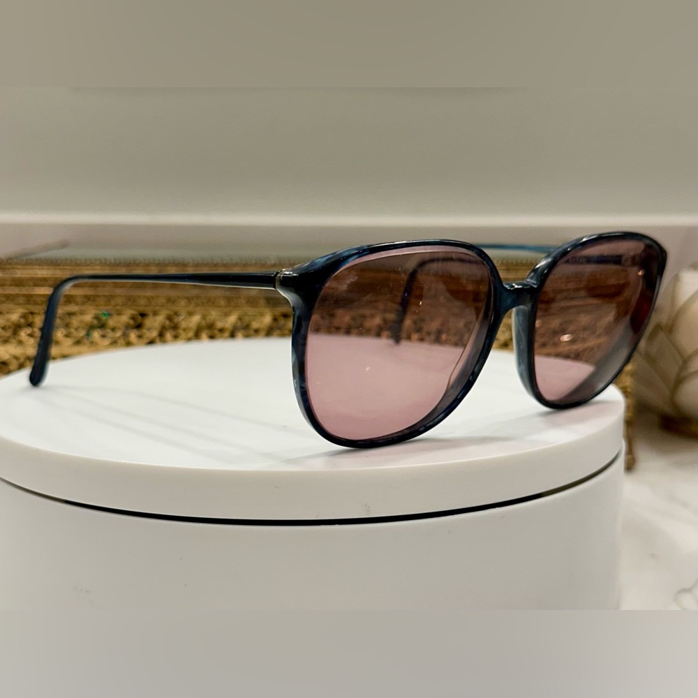 VTG Confetti - Royal, Rx Eyeglass Frames, Oversized Wideset Blue-on-Blue Marbled